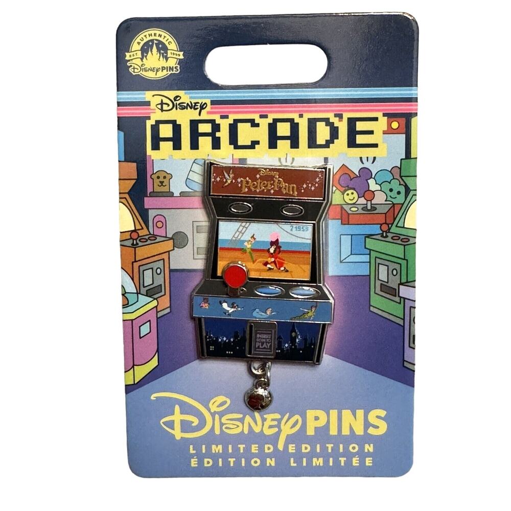 2023 Disney Parks Peter Pan Video Game Arcade Pin LE 4000 New On Card